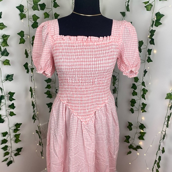 Missguided Dresses & Skirts - Missguided midaxi dress in pink mixed check NEW WITH TAGS